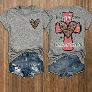 Trendy Graphic Tees Christian Faith Design NWT Size Large